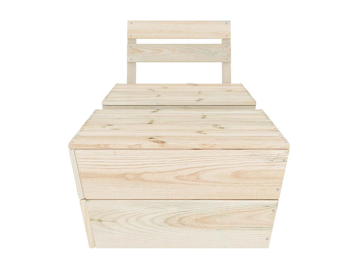 Salon de jardin 2 pcs Bois d'épicéa imprégné