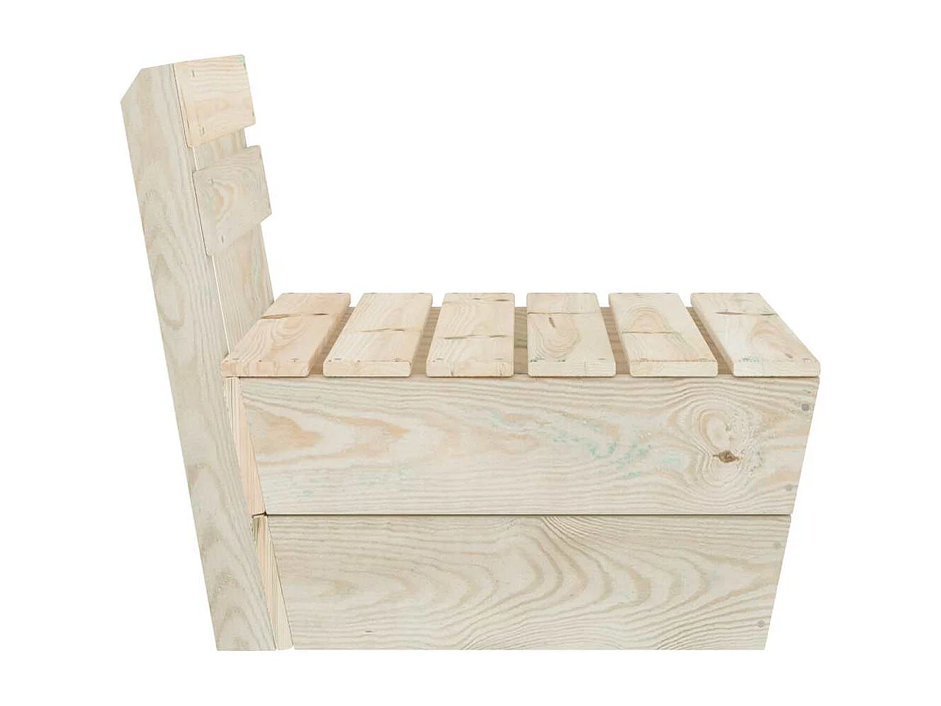 Set Divani da Giardino 2 pz in Legno di Abete Impregnato