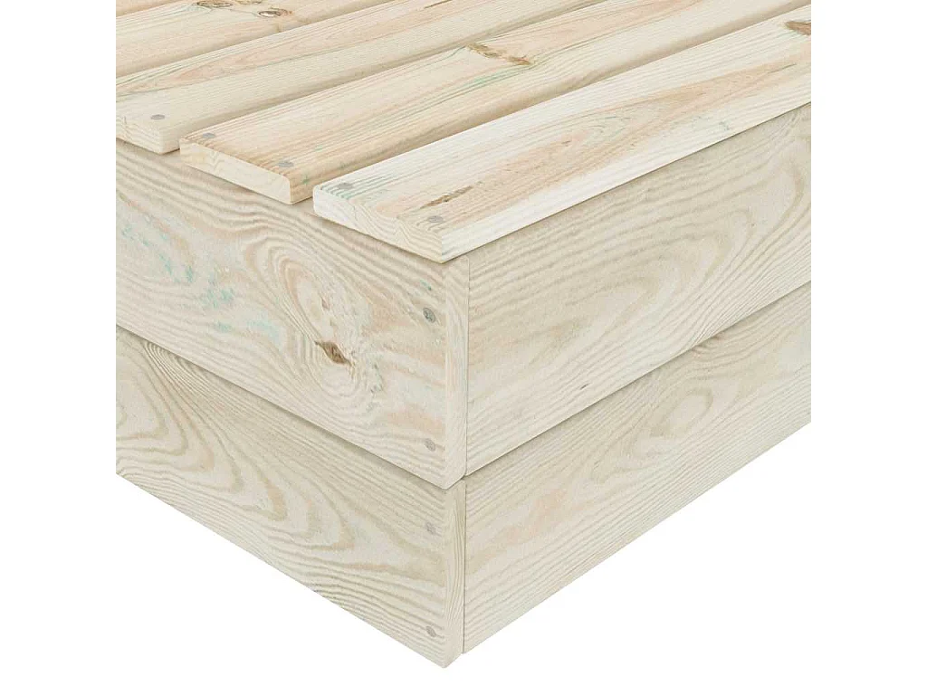 Tables de jardin 2 pcs 60x60x30 cm Bois d'épicéa imprégné