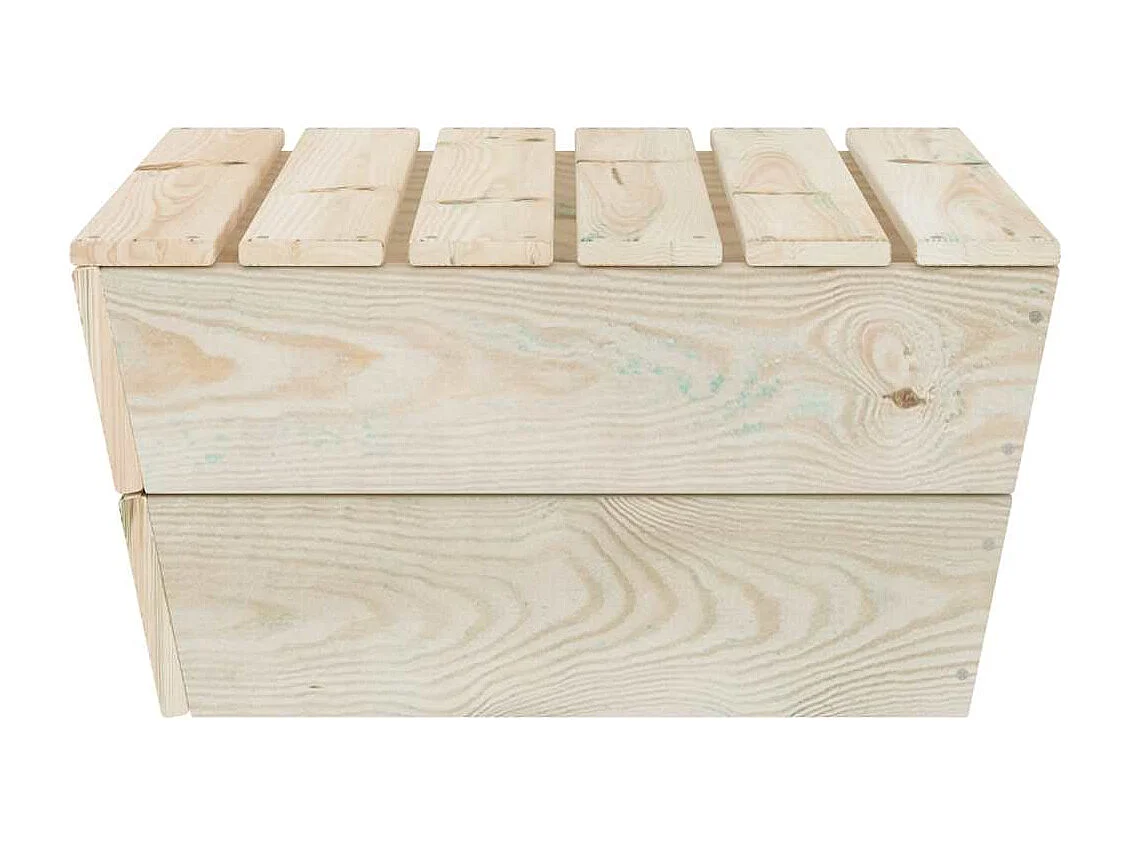 Tables de jardin 2 pcs 60x60x30 cm Bois d'épicéa imprégné