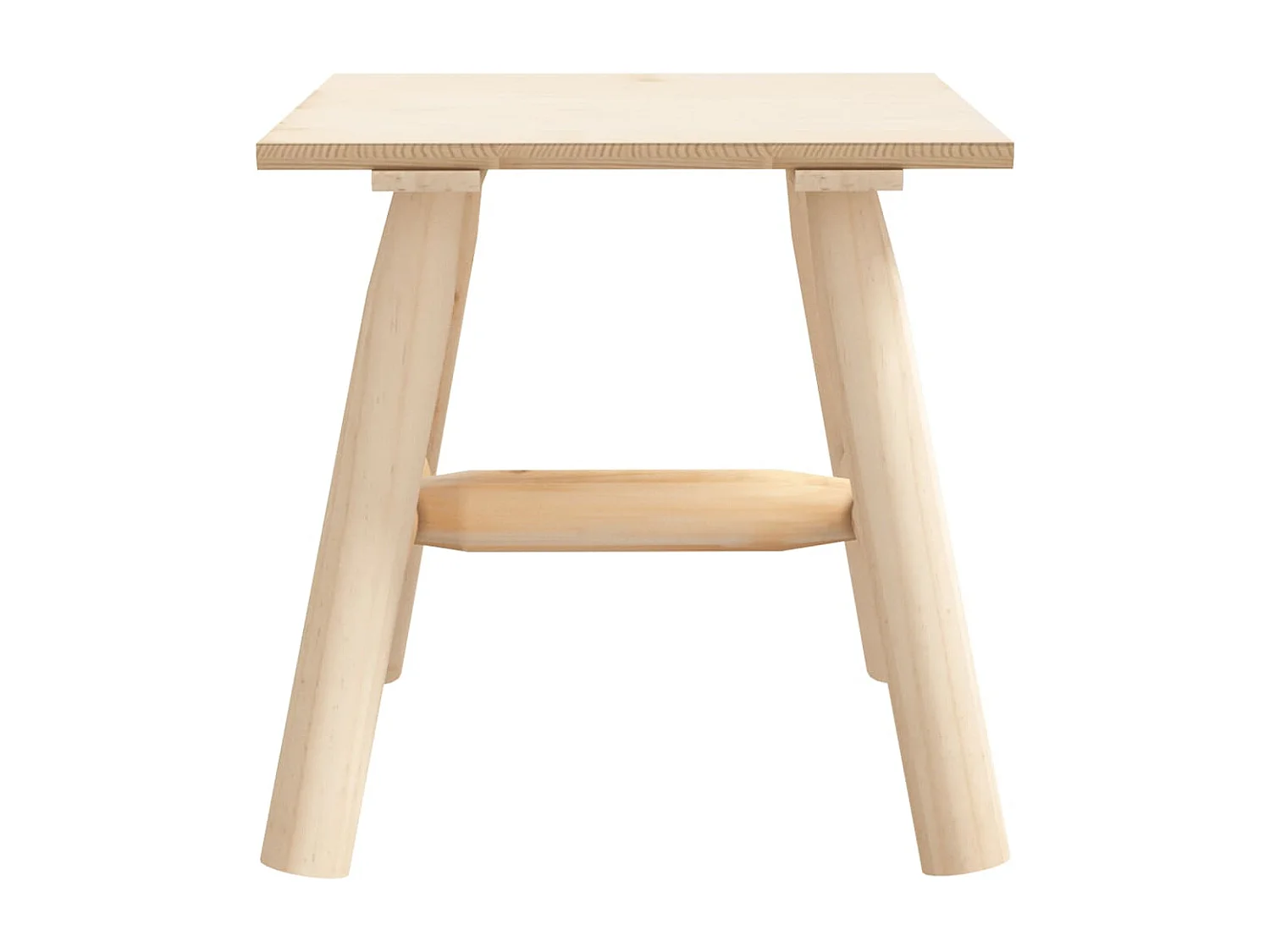 Table d'appoint 49x49x50 cm bois massif d'épicéa