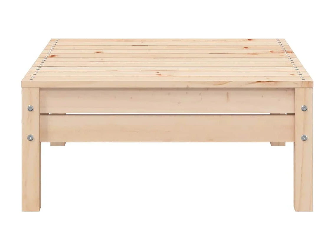 Set Divani da Giardino 3 pz con Cuscini Crema Massello di Pino
