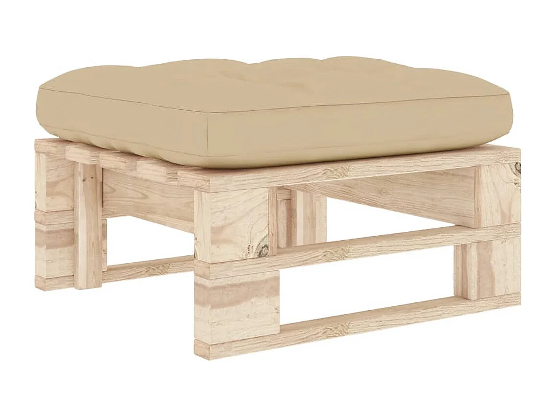 Pouf palette de jardin bois de pin imprégné