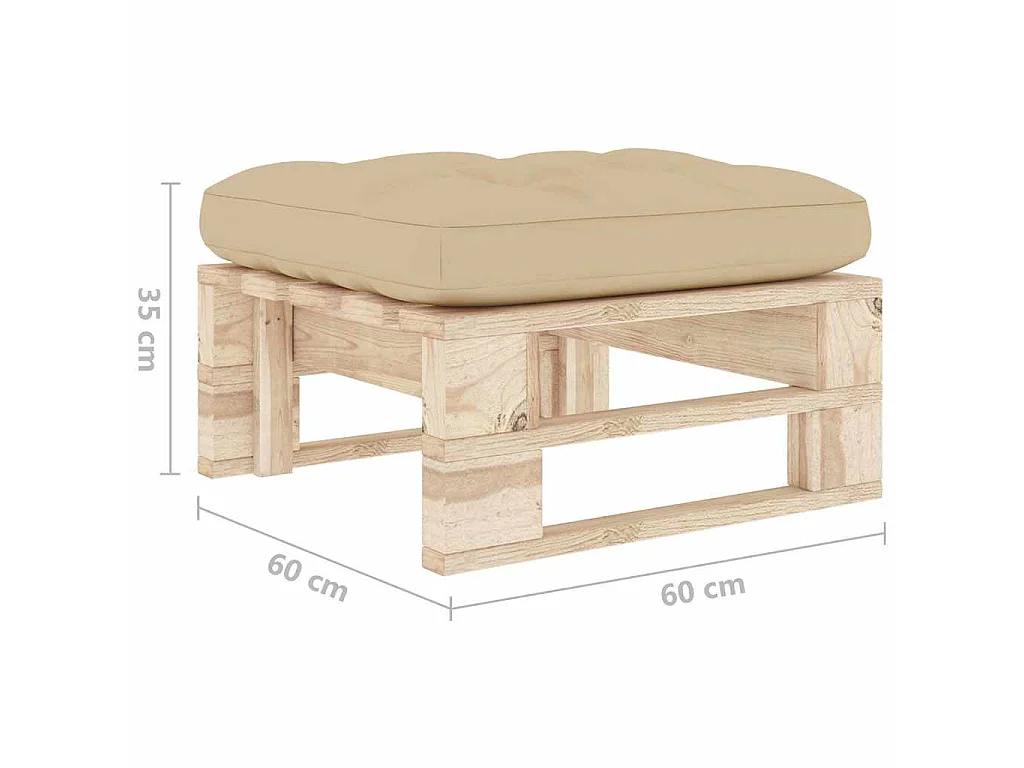 Garten-Palettenhocker Imprägniertes Kiefernholz