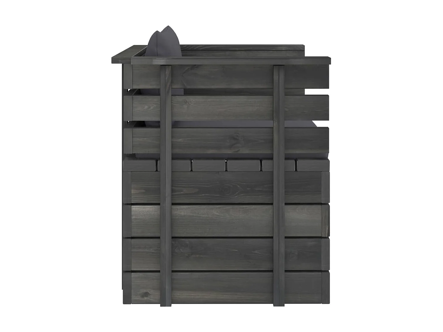 Fauteuil de jardin avec coussins Bois de pin