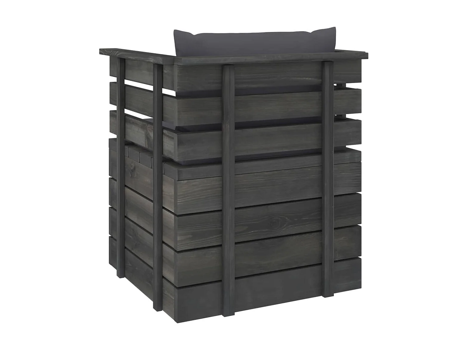 Fauteuil de jardin avec coussins Bois de pin