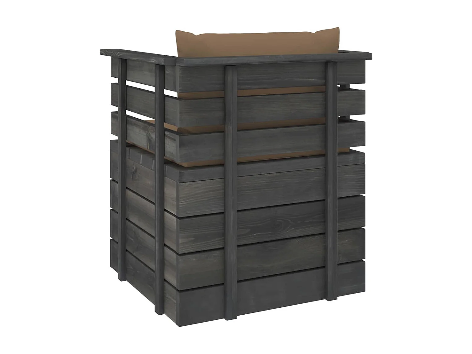 Tuinfauteuil met kussens pallet grenenhout