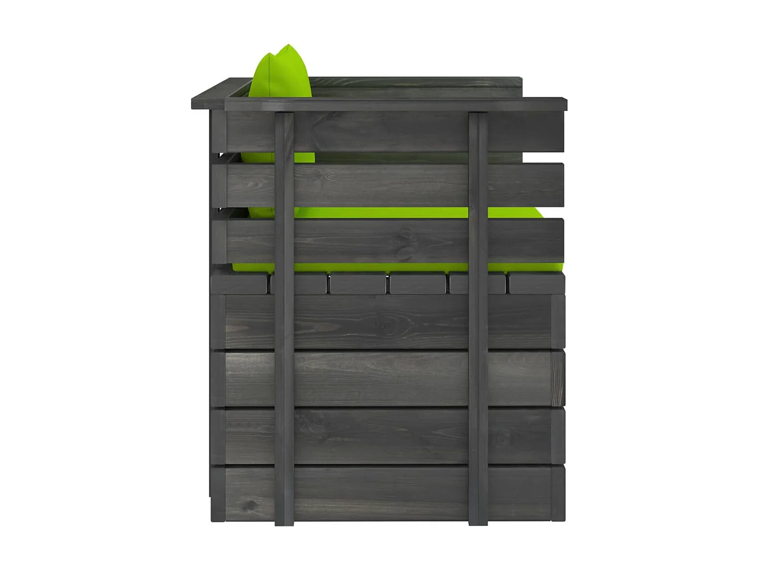 Fauteuil de jardin avec coussins Bois de pin