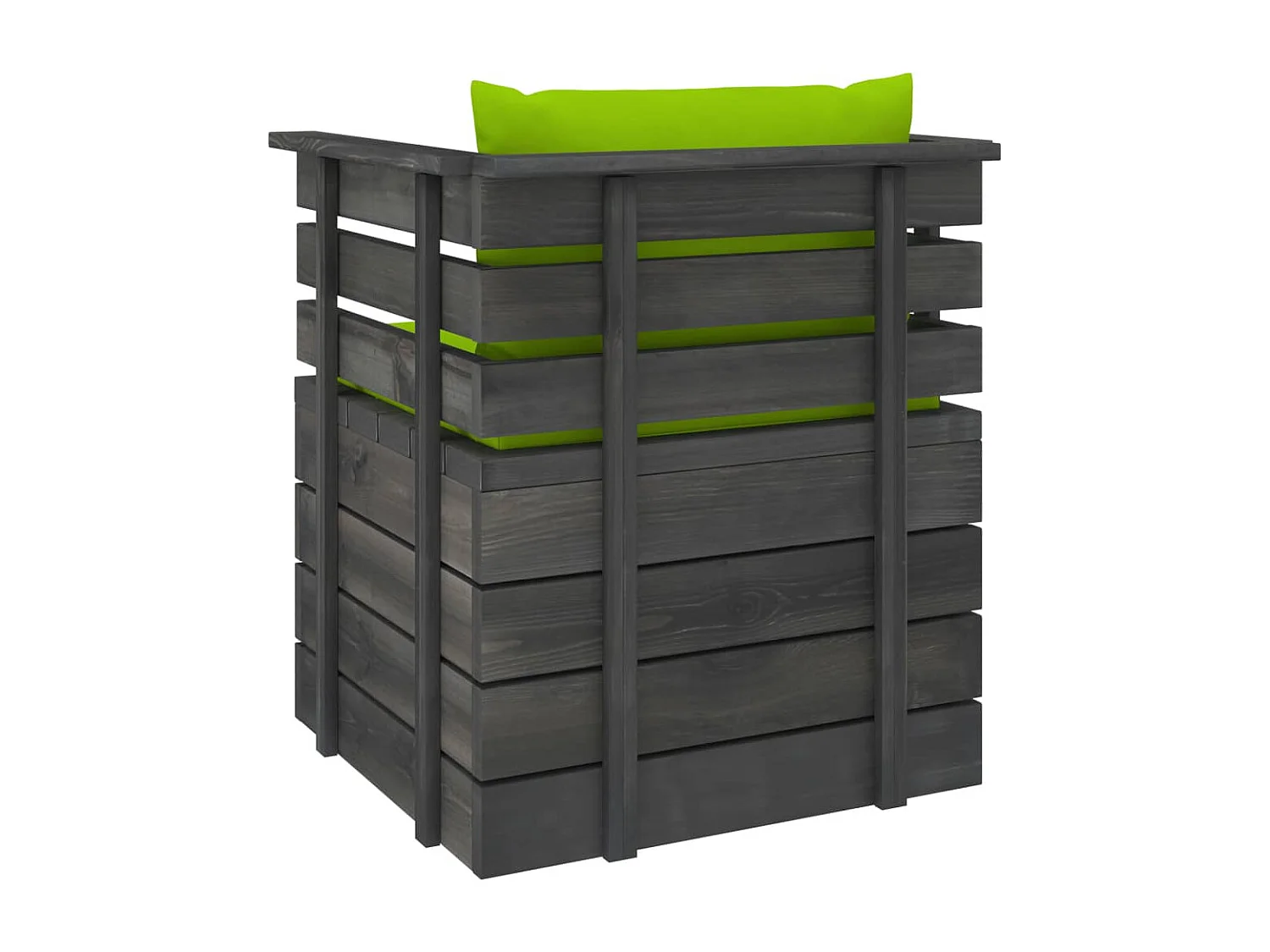 Fauteuil de jardin avec coussins Bois de pin