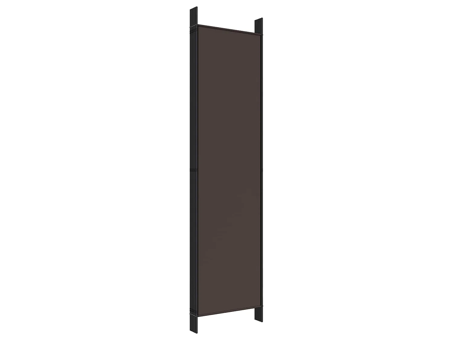 Kamerscherm met 6 panelen 300x200 cm stof bruin