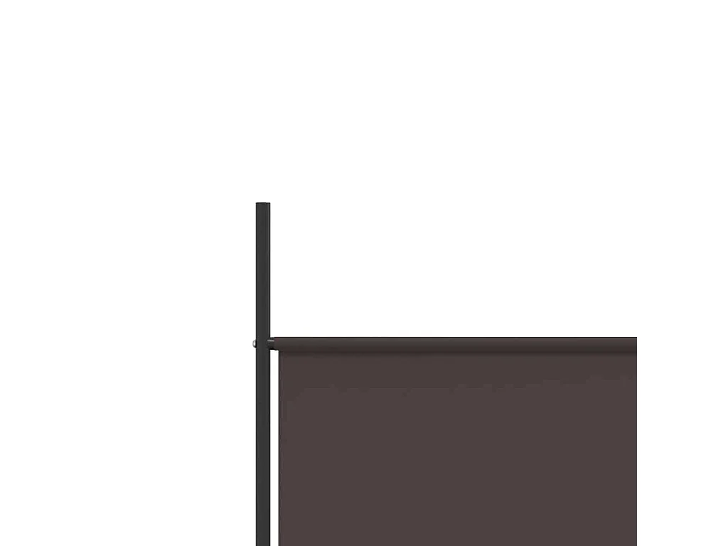 Paravent 6 panneaux Marron 300x200 cm Tissu