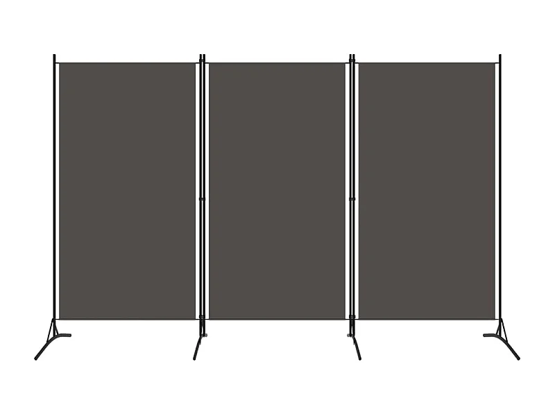 Kamerscherm met 3 panelen 260x180 cm antraciet