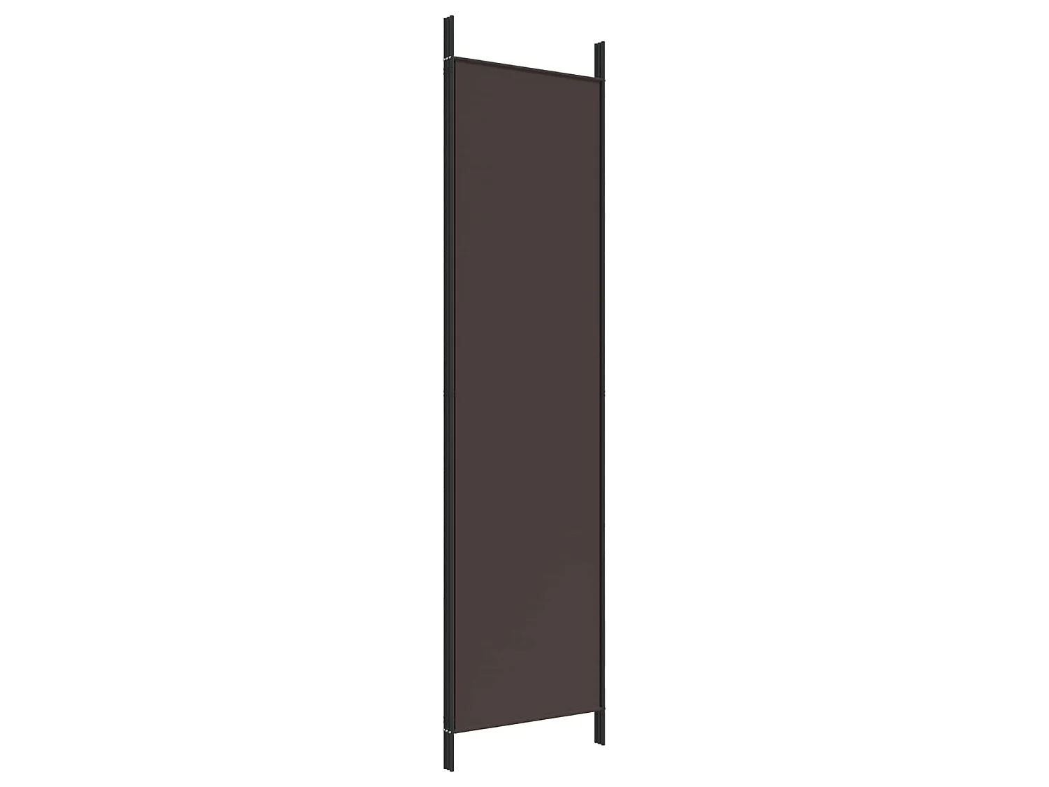 Paravent 3 panneaux Marron 150x200 cm Tissu