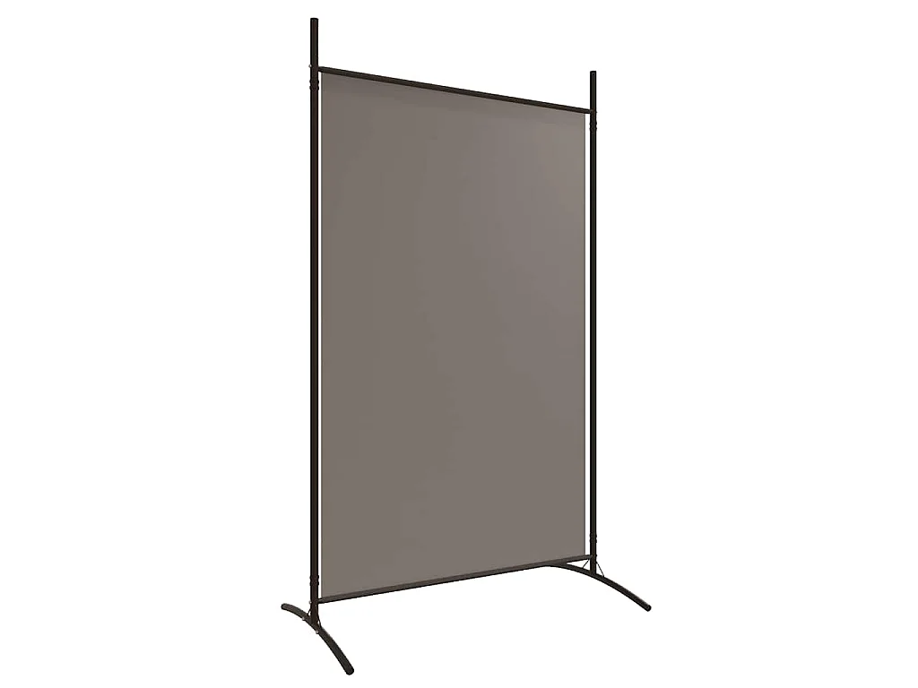 Divisorio a 2 Pannelli Antracite 348x180 cm Tessuto