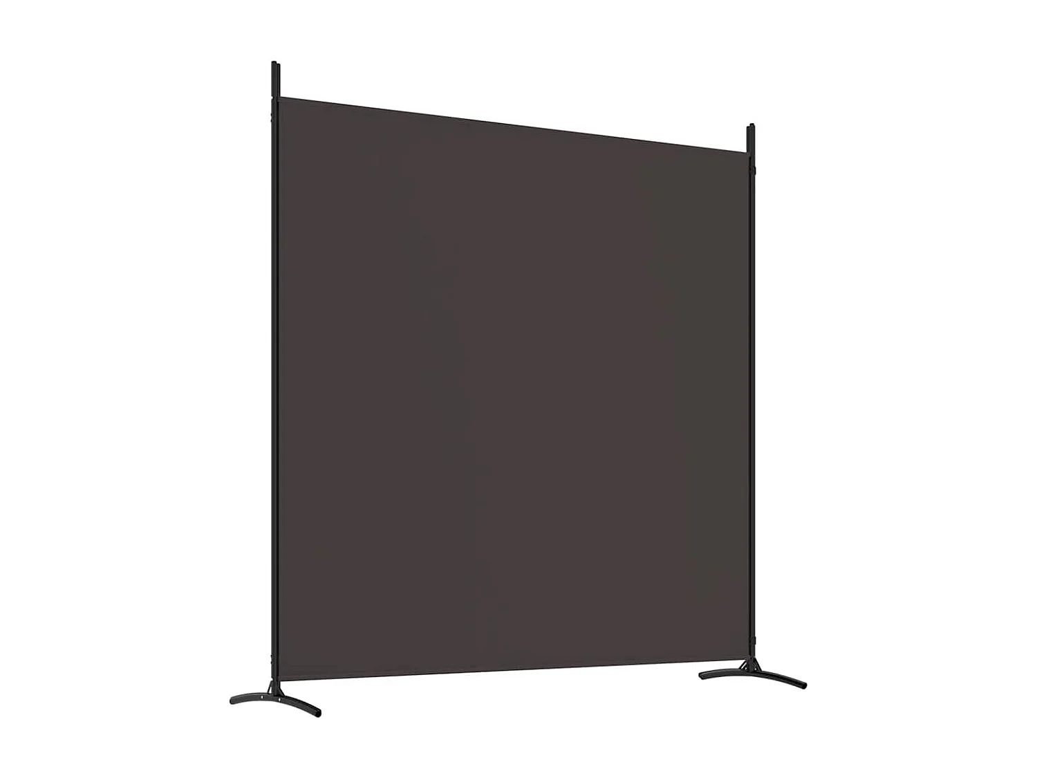 Kamerscherm met 4 panelen 698x180 cm stof bruin