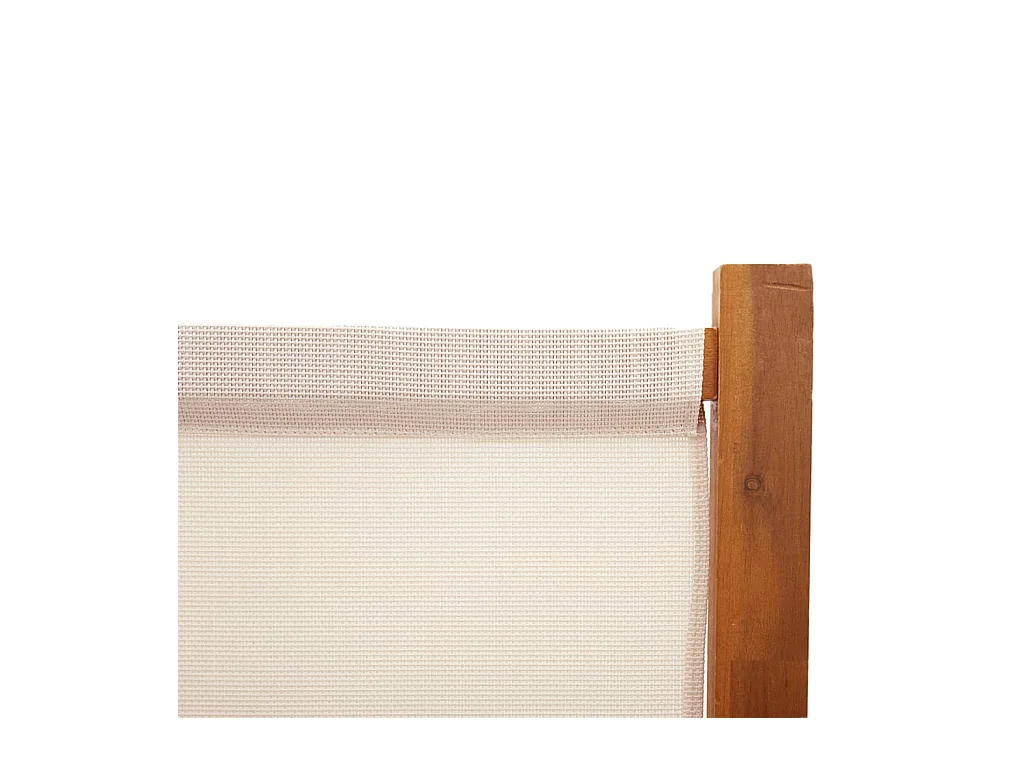 Cloison de séparation 4 panneaux Blanc crème 280x180 cm