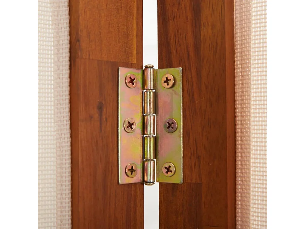 Cloison de séparation 4 panneaux Blanc crème 280x180 cm