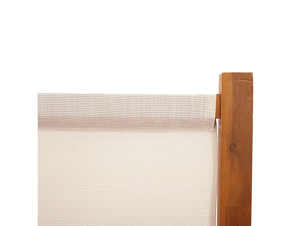 4-tlg. Raumteiler Cremeweiß 280x180 cm