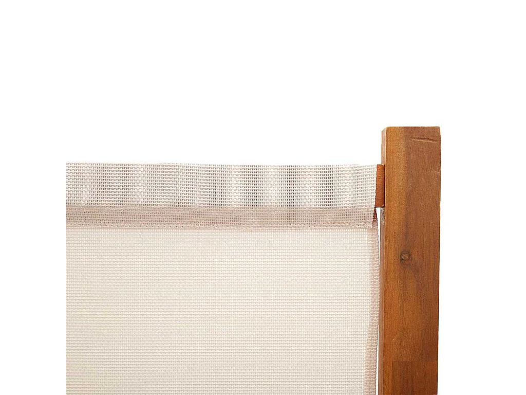 Paravent 4 panneaux Blanc crème 280x180 cm