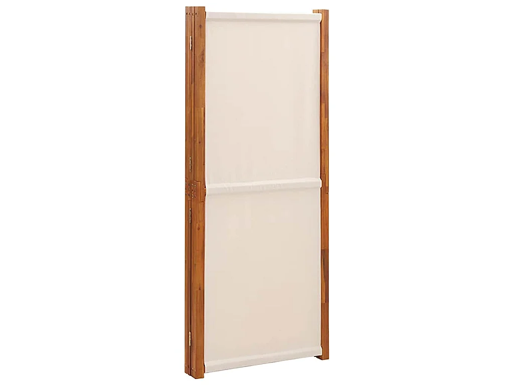 Paravent 4 panneaux Blanc crème 280x180 cm
