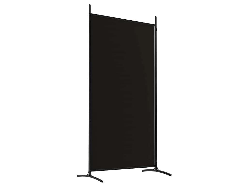 Kamerscherm met 2 panelen 175x180 cm stof zwart