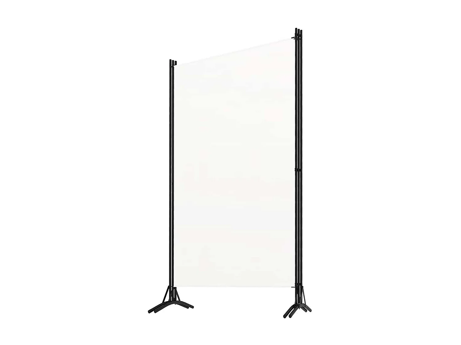 Kamerscherm met 3 panelen 260x180 cm stof wit