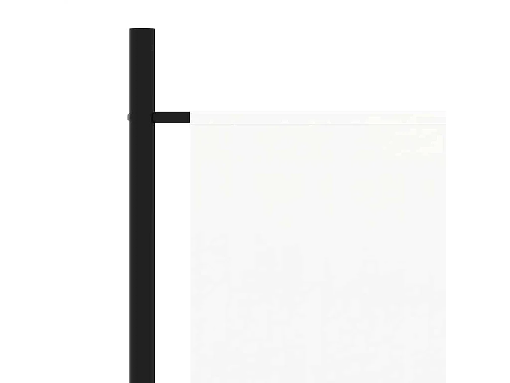 Kamerscherm met 3 panelen 260x180 cm stof wit