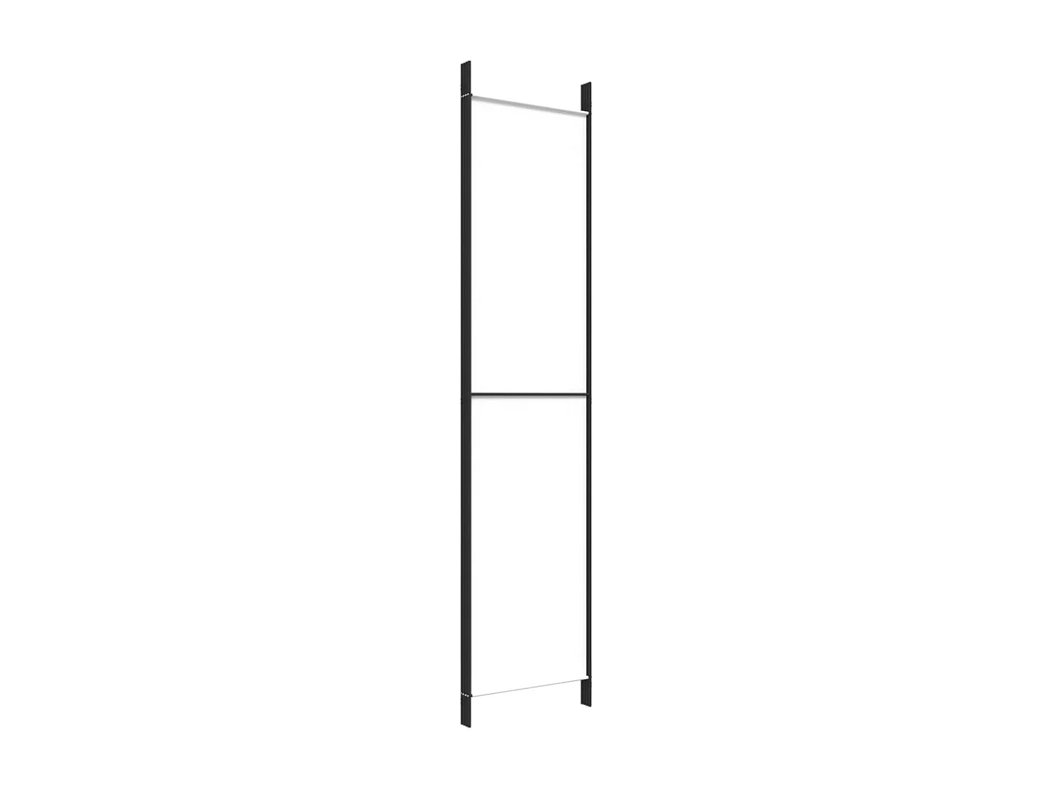 4-tlg. Paravent Weiß 200x220 cm Stoff