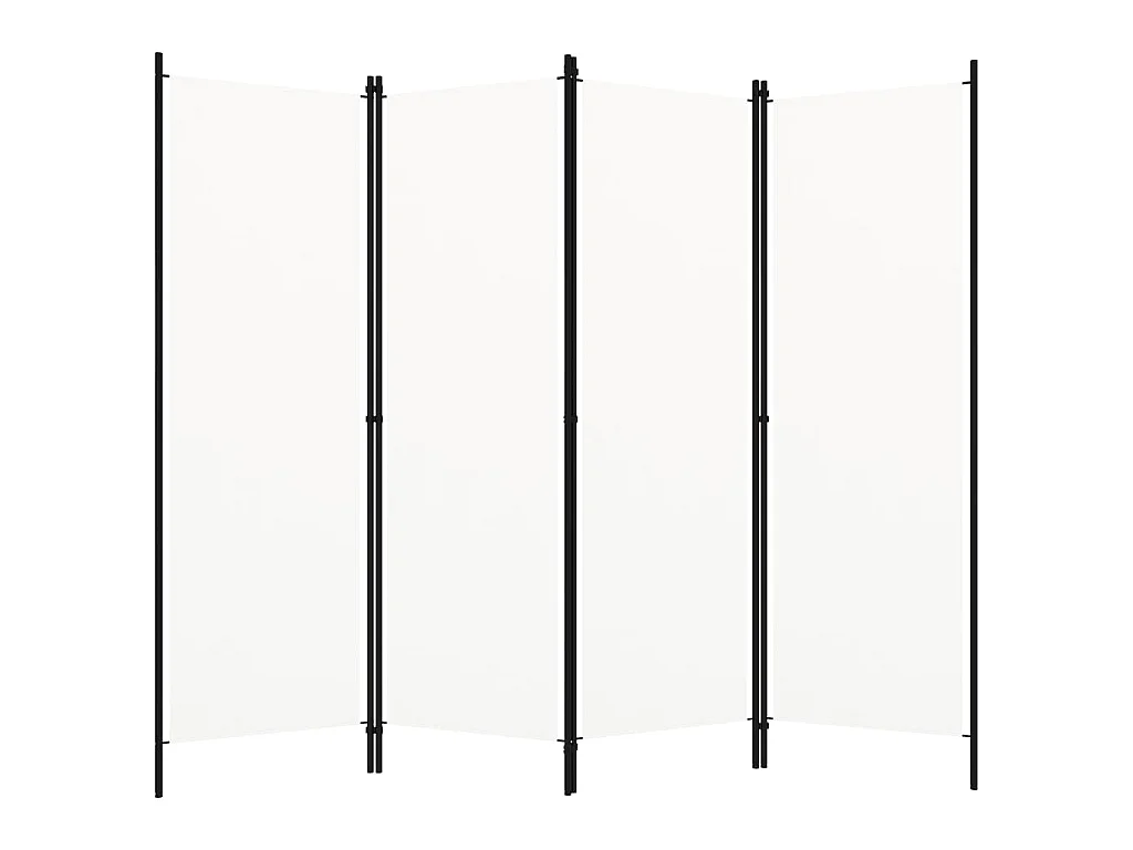 Paravento a 5 Pannelli Bianco 200x180 cm
