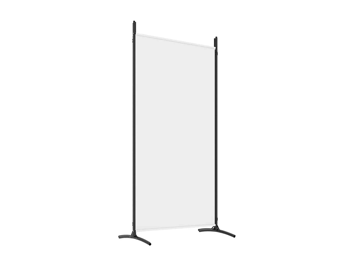 Cloison de séparation 4 panneaux Blanc 346x180 cm Tissu