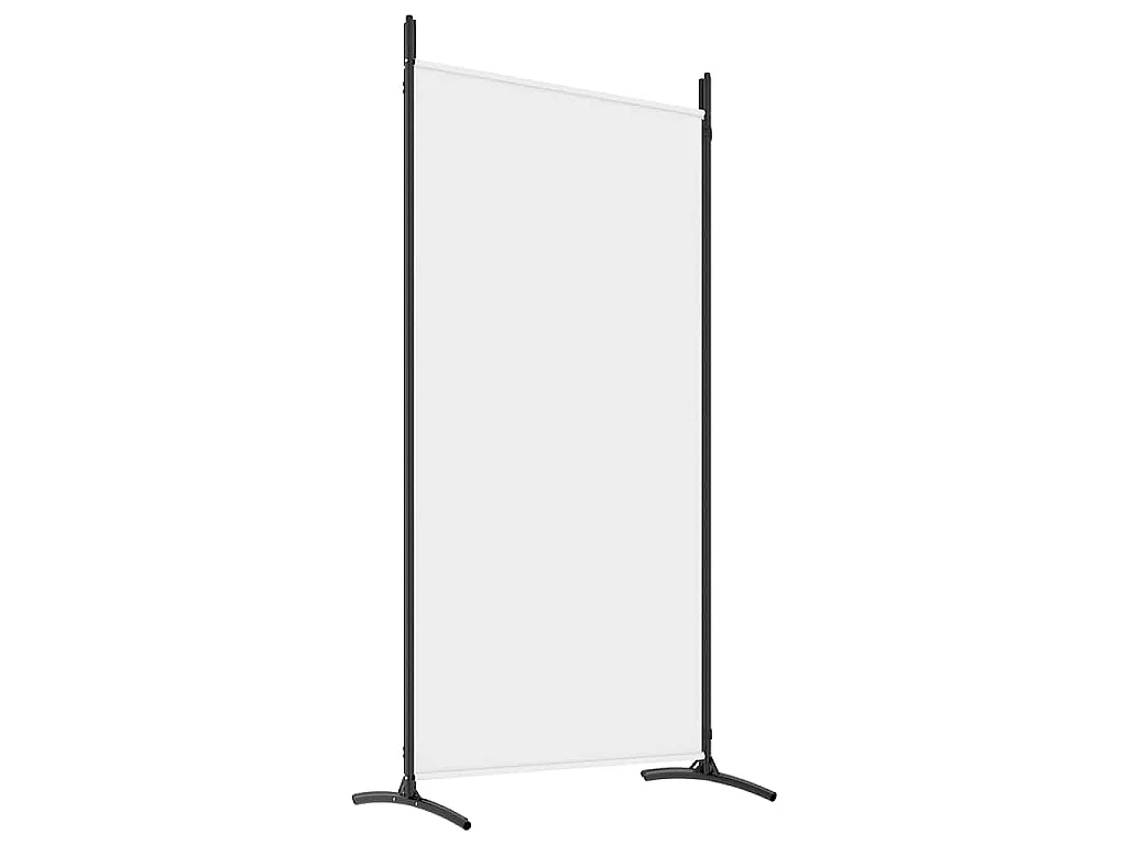 Divisorio a 4 Pannelli Bianco 346x180 cm Tessuto
