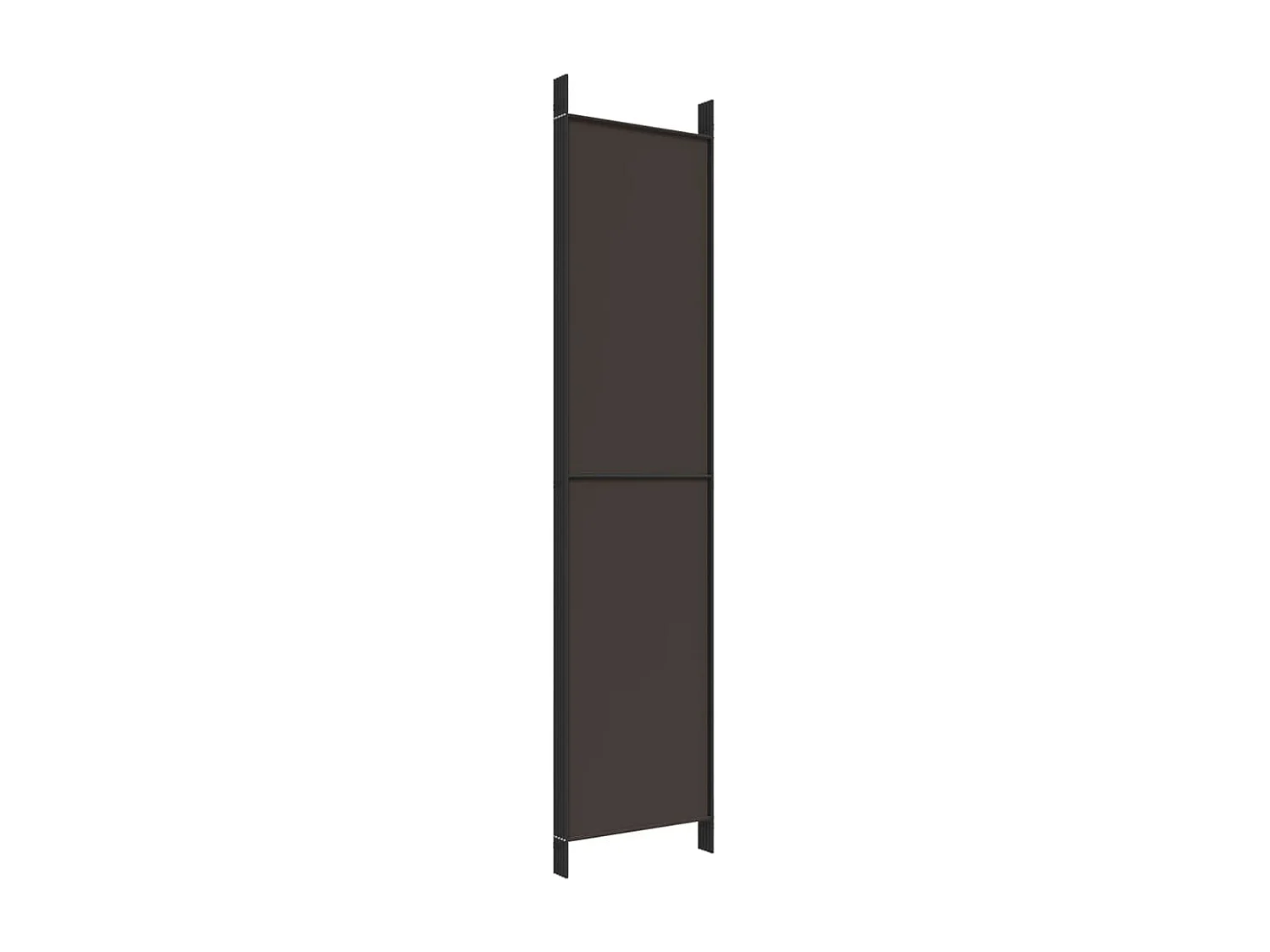 5-tlg. Paravent Braun 250x220 cm Stoff
