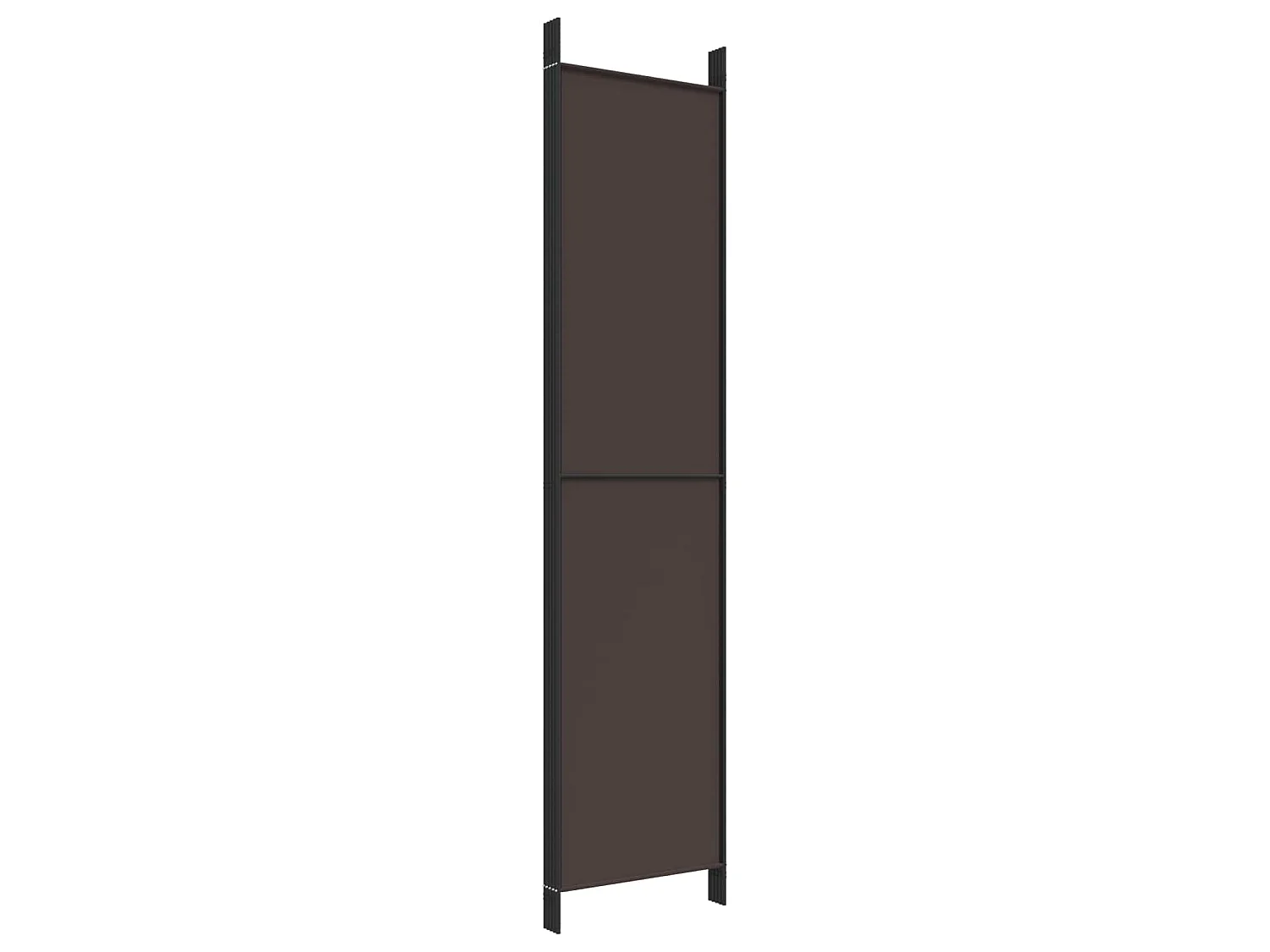 Kamerscherm met 5 panelen 250x220 cm stof bruin