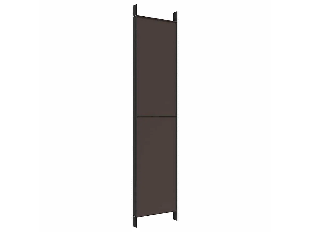 Divisorio a 5 Pannelli Marrone 250x220 cm in Tessuto