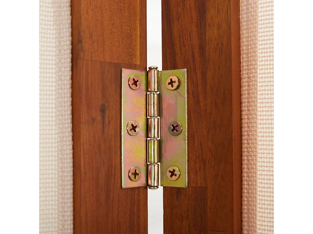 Kamerscherm met 6 panelen 420x180 cm crèmewit