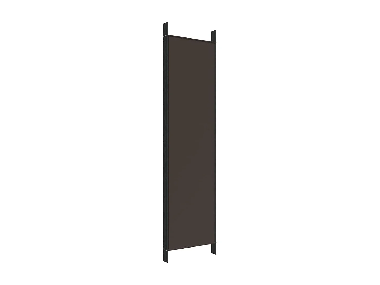 5-tlg. Paravent Braun 250x200 cm Stoff