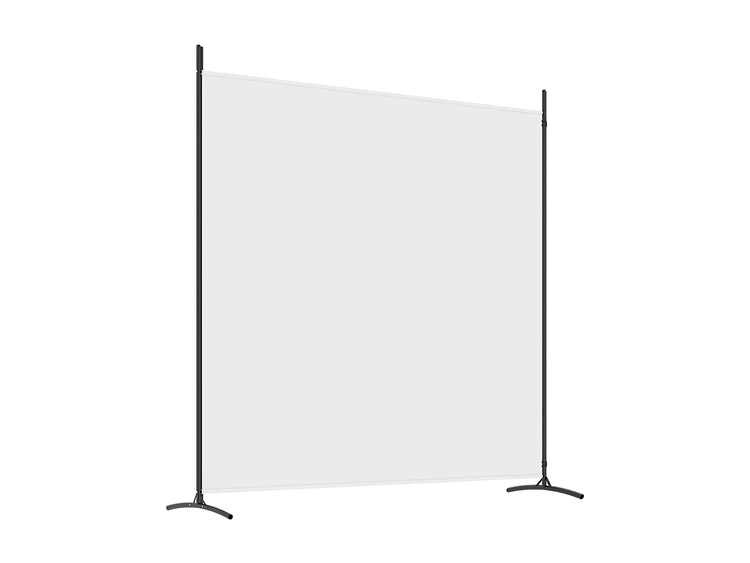 Kamerscherm met 2 panelen 348x180 cm stof wit