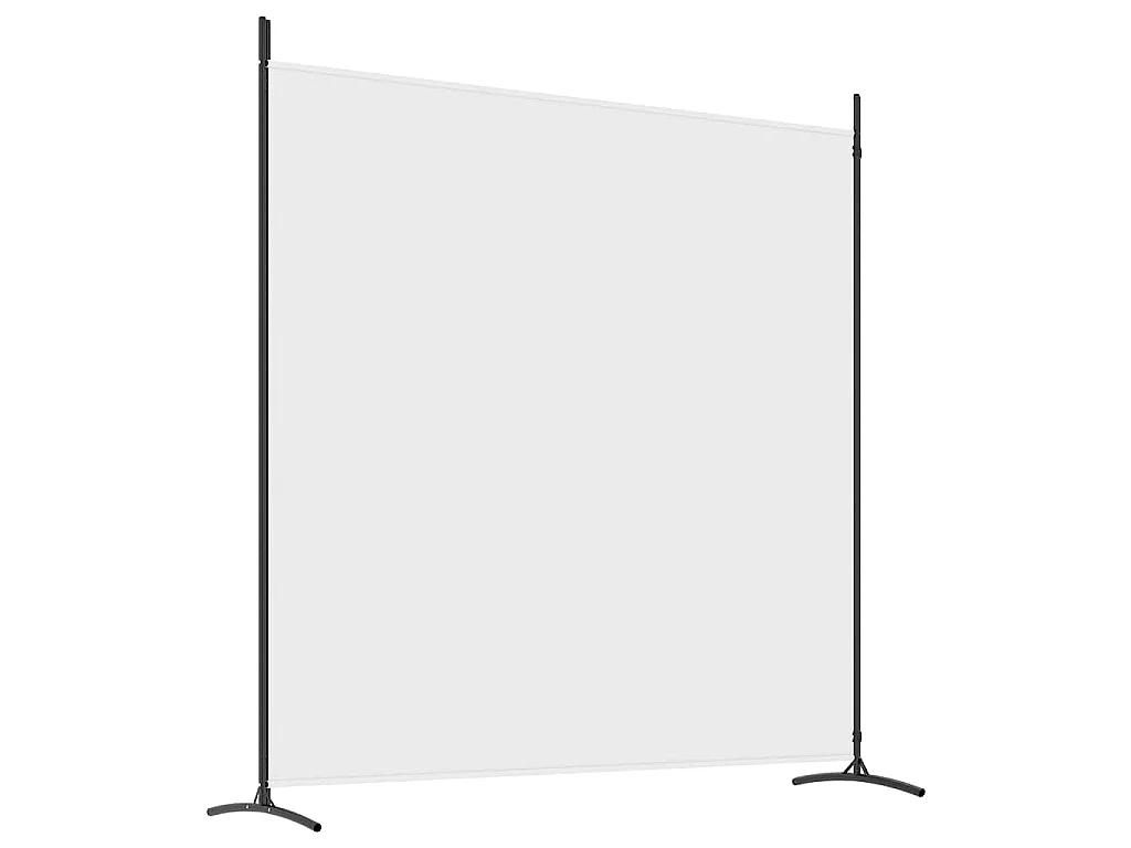 Paravent 2 panneaux Blanc 348x180 cm Tissu