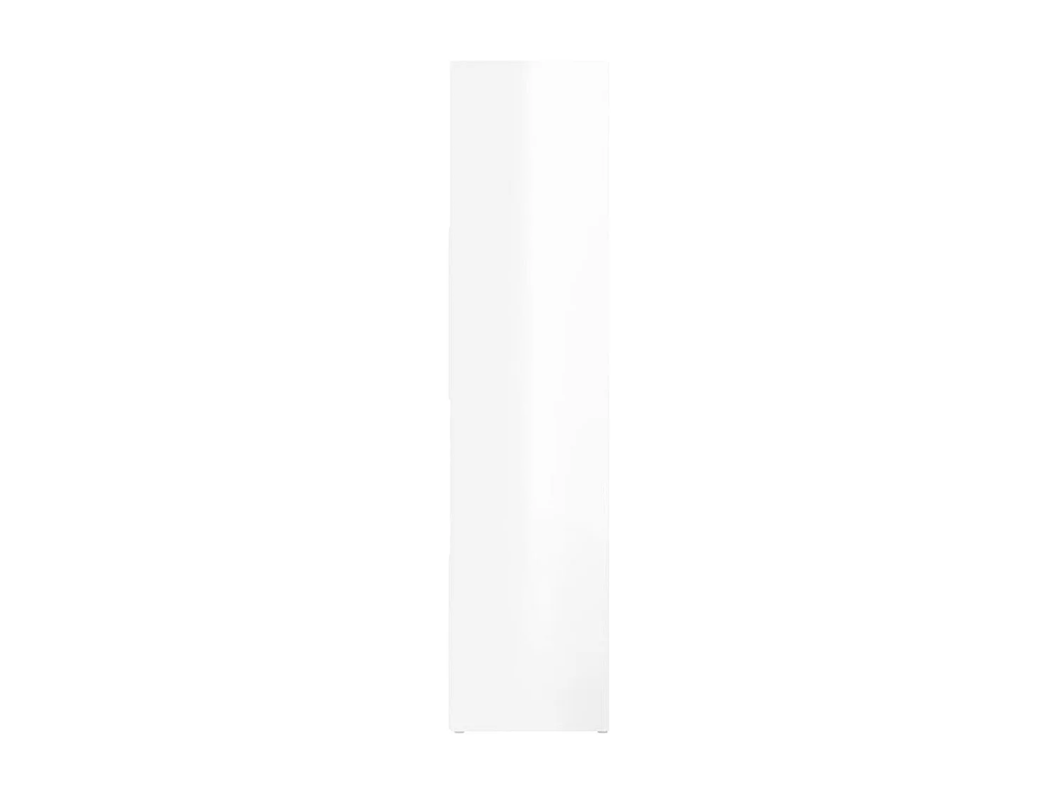 Bücherregal/Raumteiler Hochglanz-Weiß 105x24x102 cm