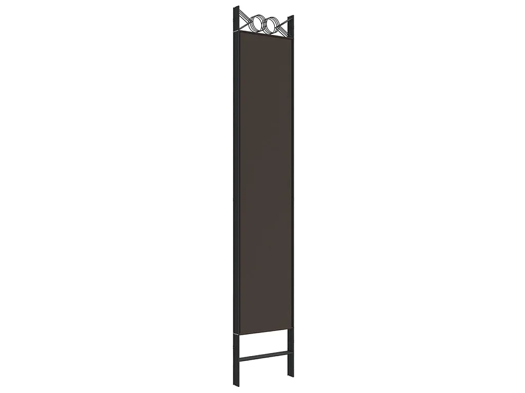 Kamerscherm met 4 panelen 160x220 cm stof bruin