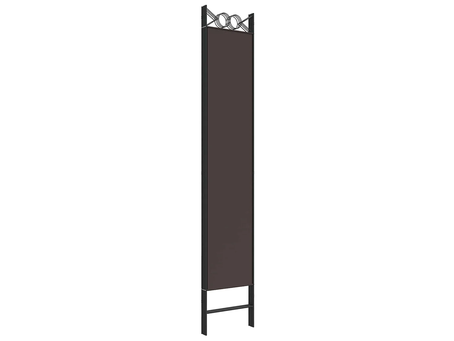 Paravent 4 panneaux Marron 160x220 cm Tissu
