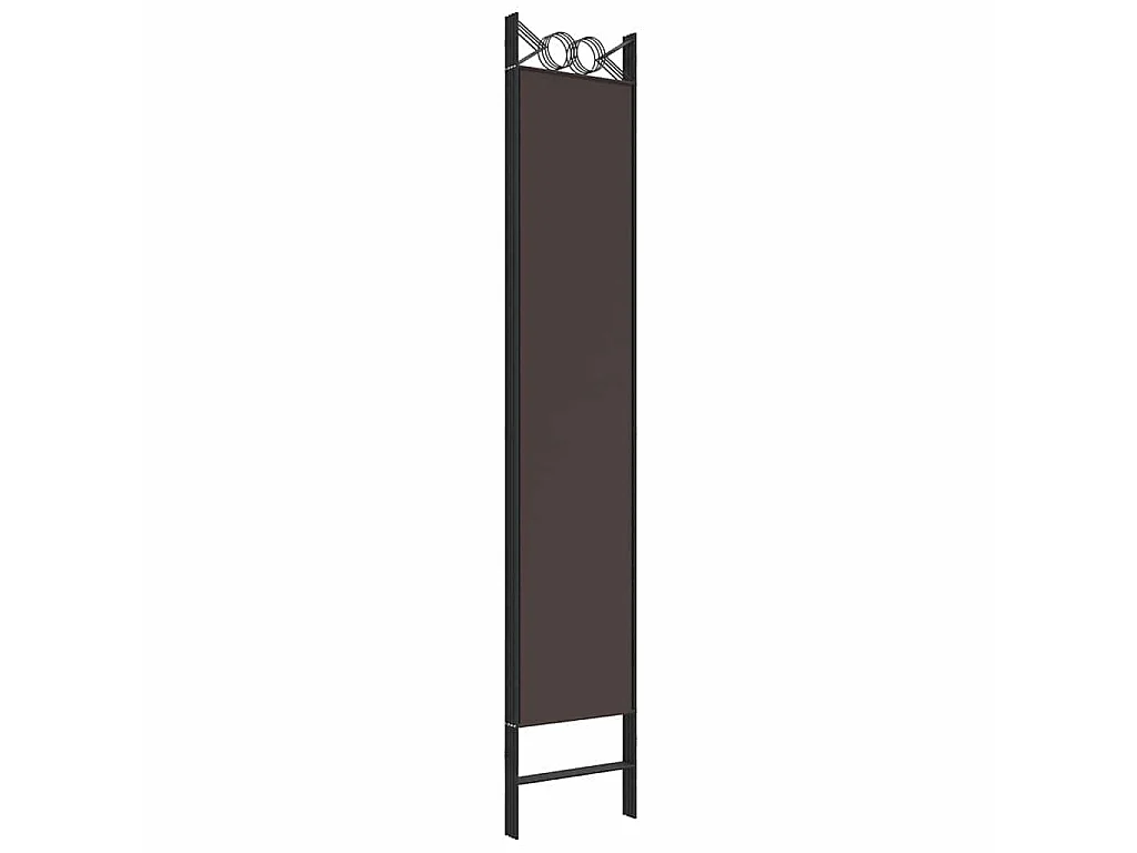 Paravent 4 panneaux Marron 160x220 cm Tissu