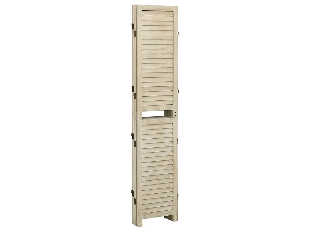 Paravent 5 panneaux 175x165 cm Bois de Paulownia
