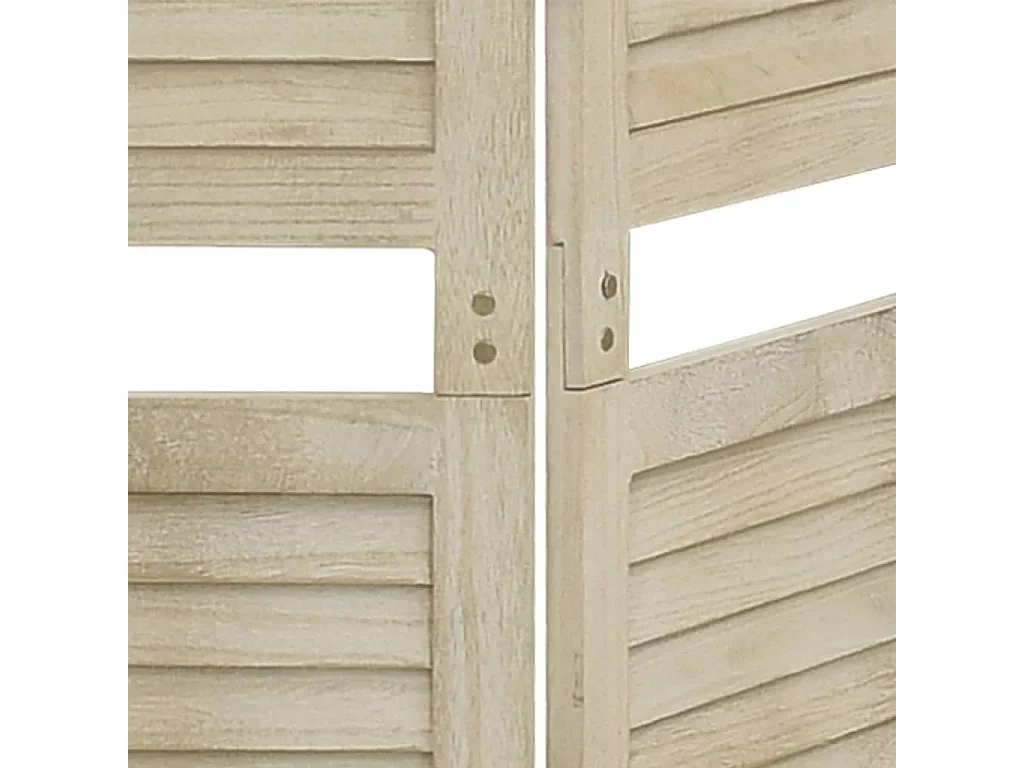 Paravent 5 panneaux 175x165 cm Bois de Paulownia