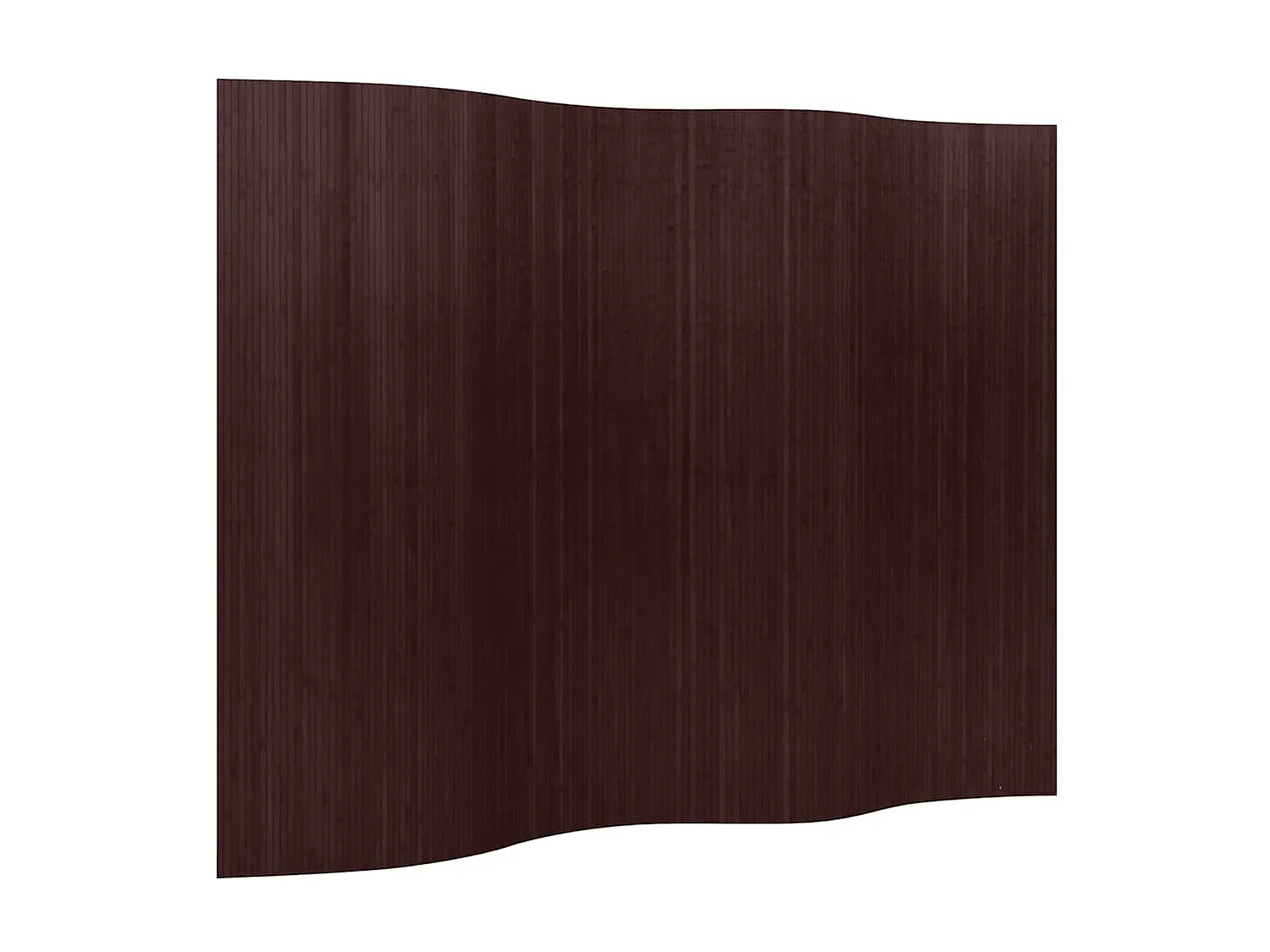 Kamerscherm breedte 250 cm hoogte 165 cm bamboe donkerbruin