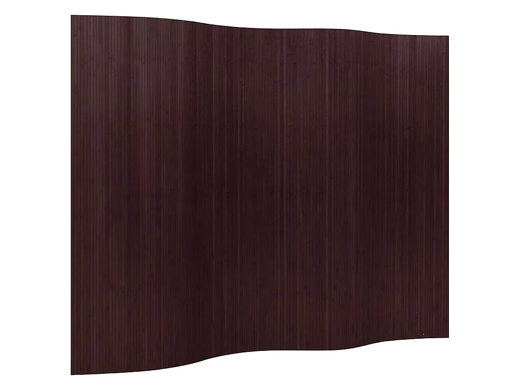 Kamerscherm breedte 250 cm hoogte 165 cm bamboe donkerbruin