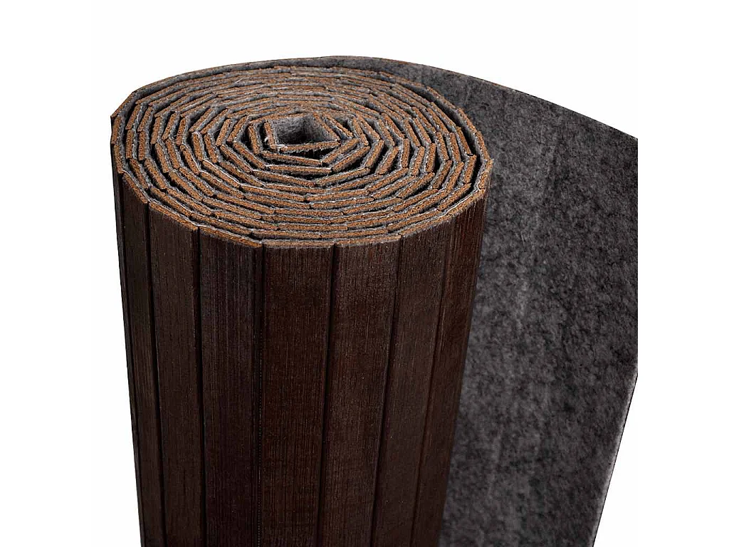 Kamerscherm breedte 250 cm hoogte 165 cm bamboe donkerbruin