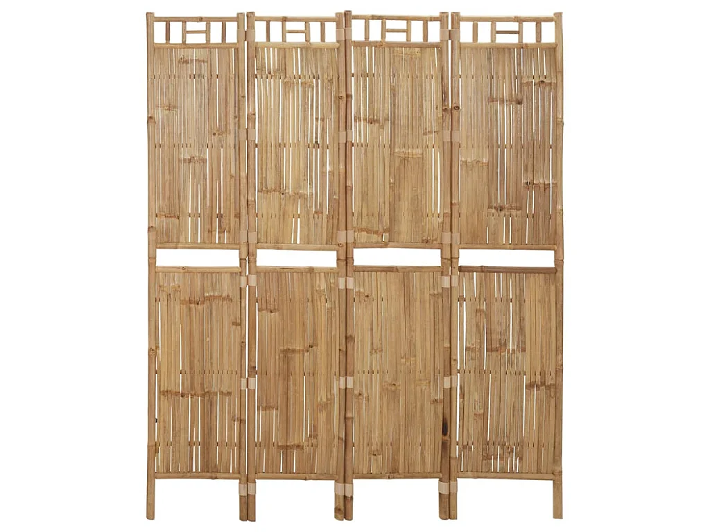 Biombo/divisória com 4 painéis 160x180 cm bambu