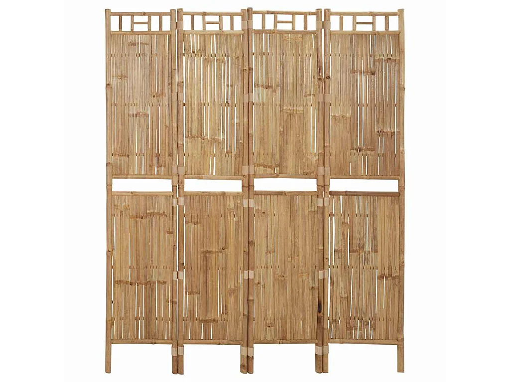 Paravent 4 panneaux Bambou 160x180 cm