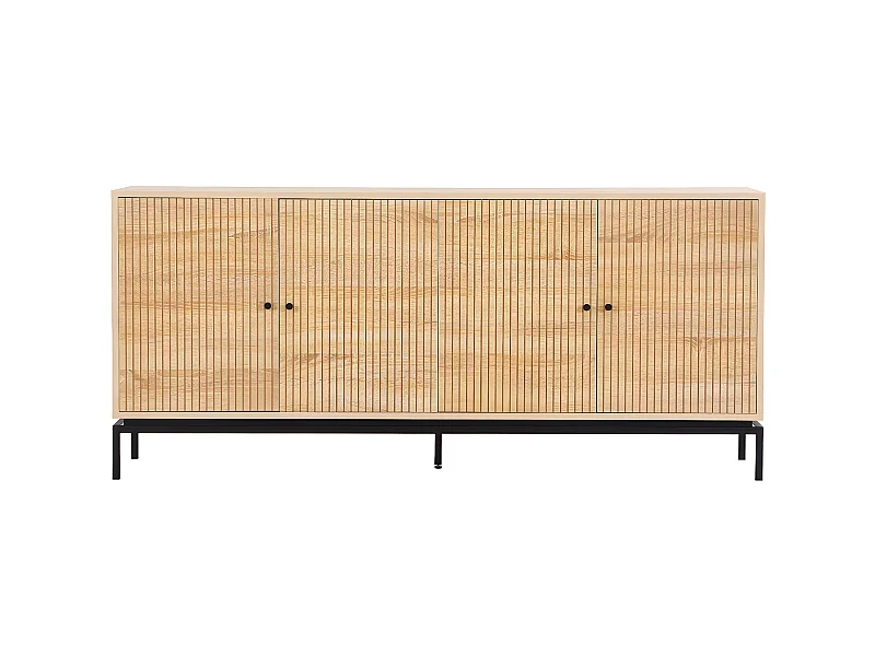 Buffet 4 portes effet bois 180 cm - Talia